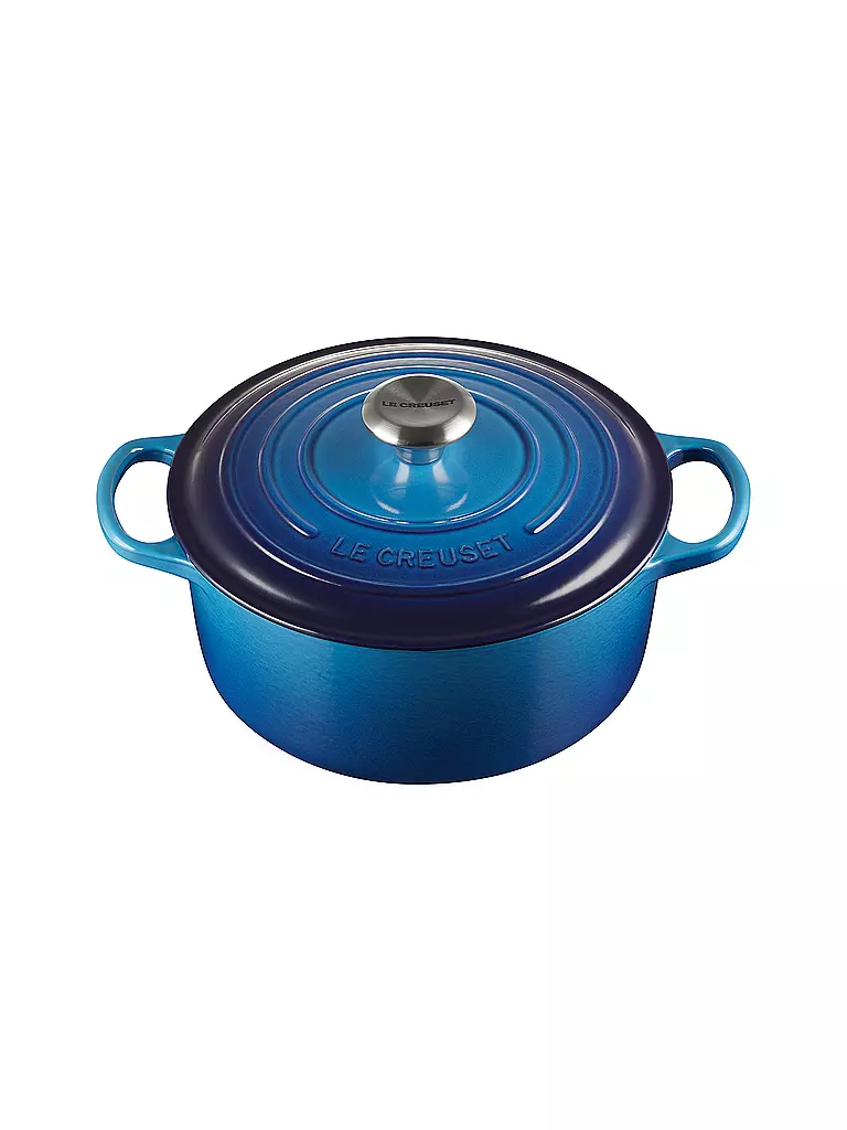 LE CREUSET | Cocotte ronde 24cm/4,2l SIGNATURE Azure | Bleu