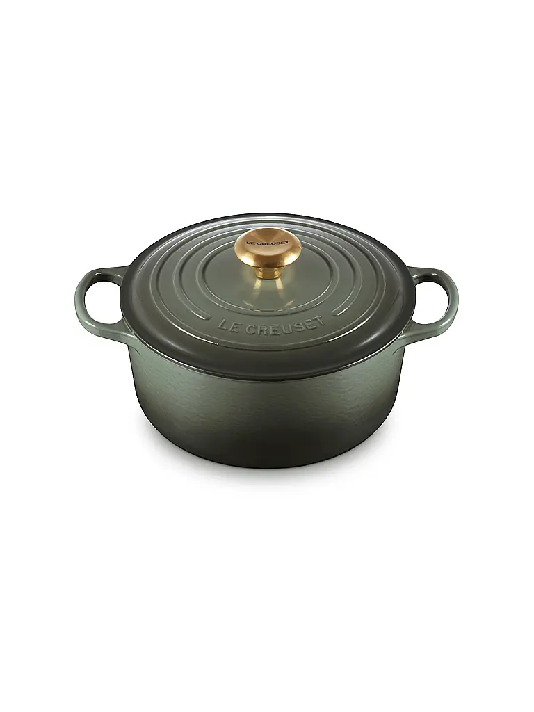 LE CREUSET | Cocotte ronde 24cm/4,2l SIGNATURE | dunkelgrün