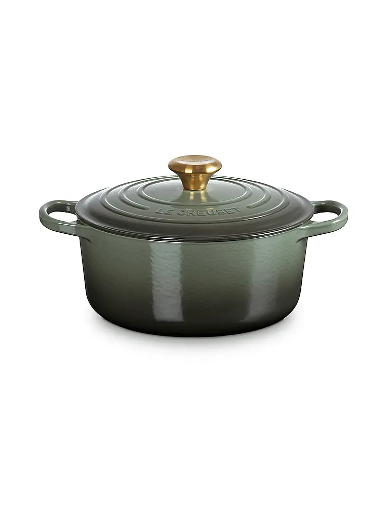 LE CREUSET | Cocotte ronde 24cm/4,2l SIGNATURE | dunkelgrün