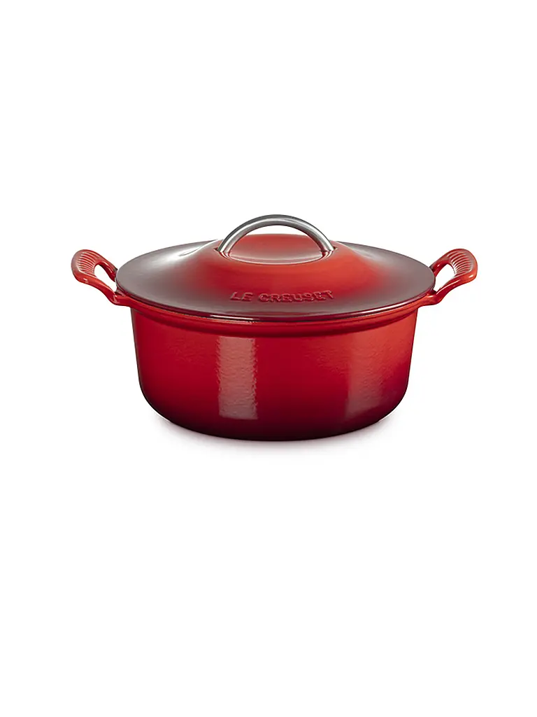 LE CREUSET | Cocotte ronde MODERN HERITAGE 26cm 4,6l Rouge cerise | rot