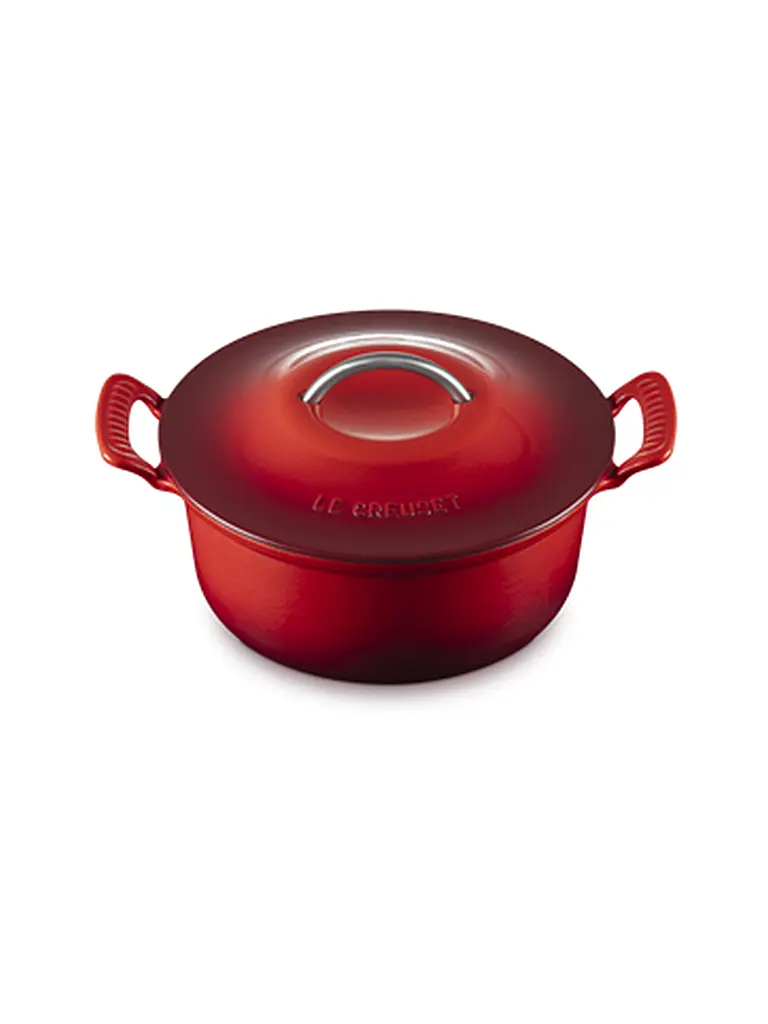 LE CREUSET | Cocotte ronde MODERN HERITAGE 26cm 4,6l Rouge cerise | rot