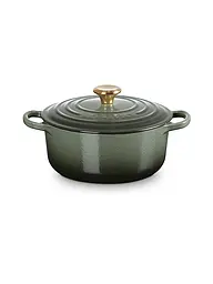 LE CREUSET | Cocotte ronde Signature 20cm/2,4l Meringue | Vert foncé