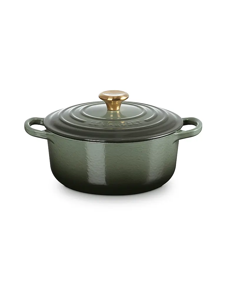 LE CREUSET | Cocotte ronde SIGANTURE 20cm/2,4l | dunkelgrün