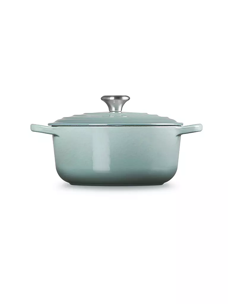 LE CREUSET | Cocotte ronde SIGNATURE 20cm/2,4 l Sel de mer | hellgrau