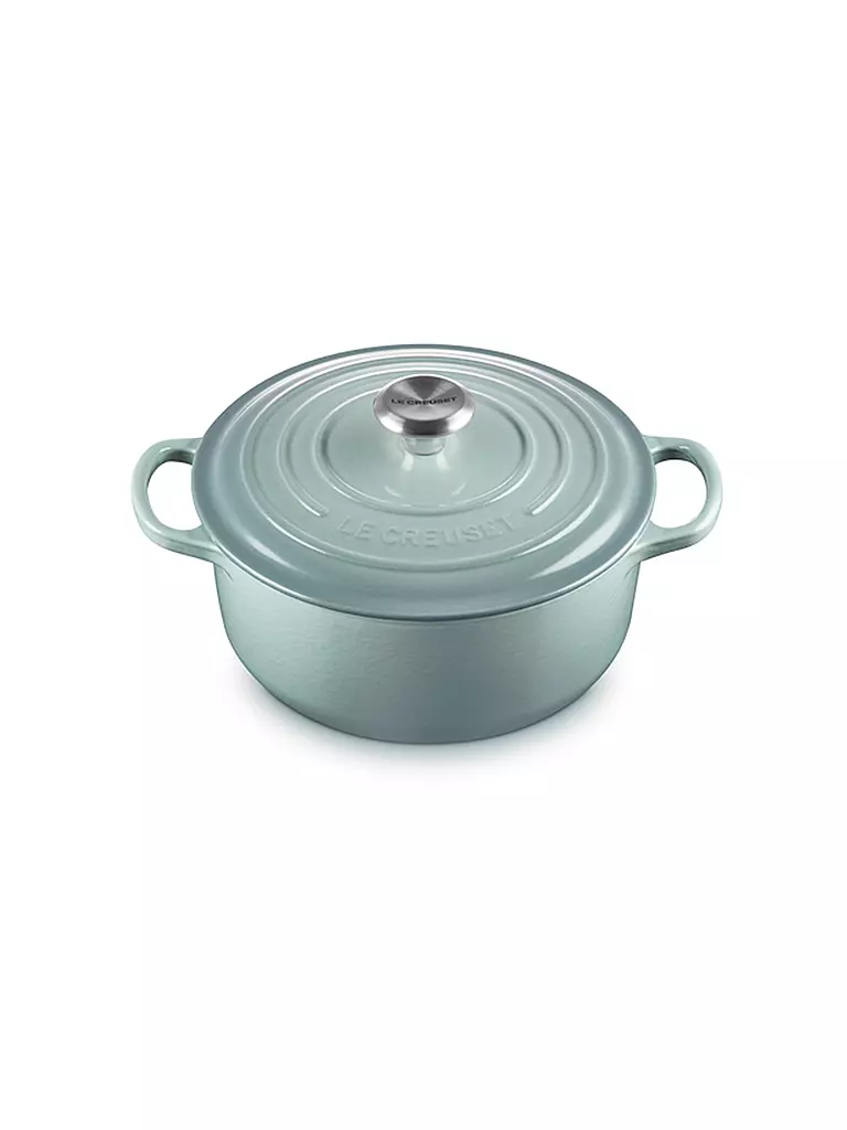 LE CREUSET | Cocotte ronde SIGNATURE 20cm/2,4 l Sel de mer | hellgrau