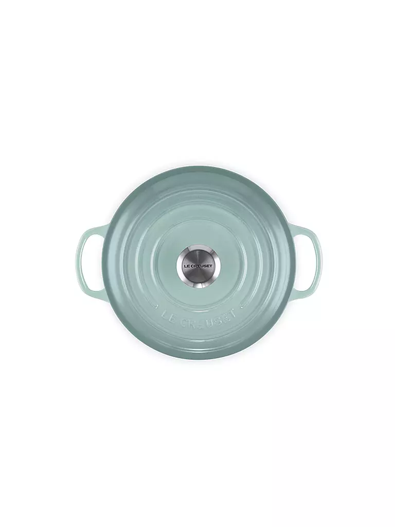 LE CREUSET | Cocotte ronde SIGNATURE 20cm/2,4 l Sel de mer | hellgrau