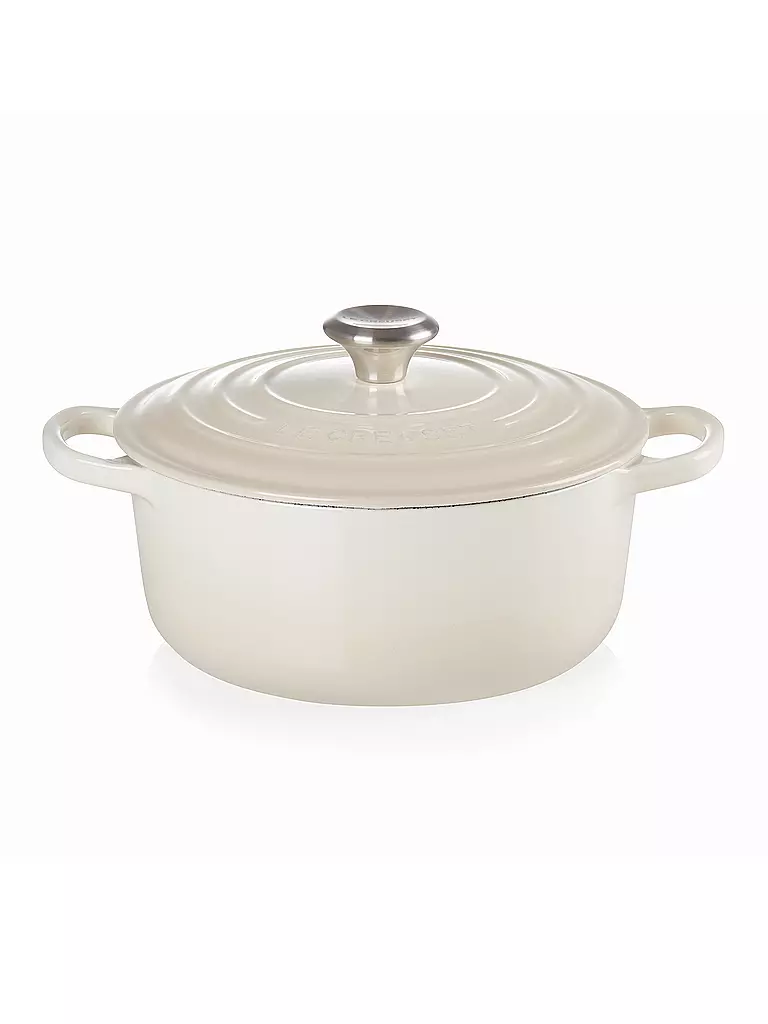 LE CREUSET | Cocotte ronde Signature 20cm/2,4l Meringue | creme