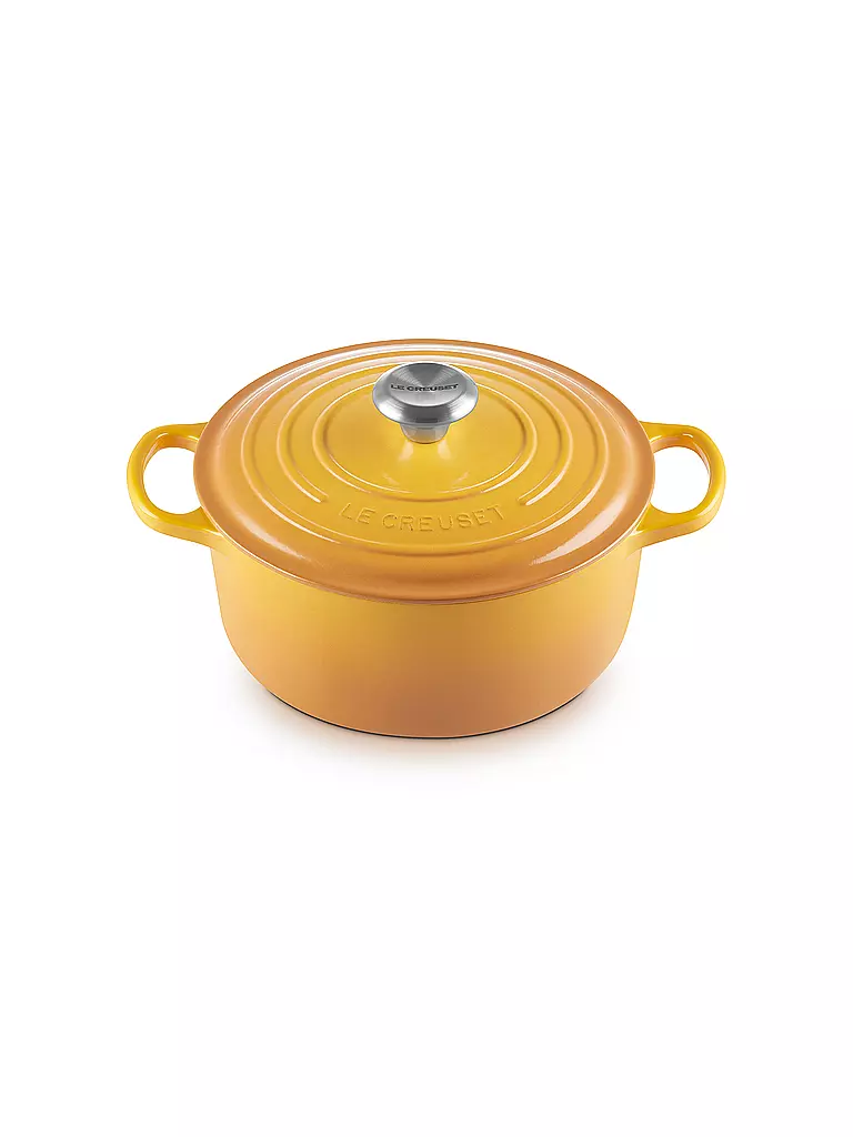 LE CREUSET | Cocotte ronde SIGNATURE 24cm/3,3l Nectar | gelb