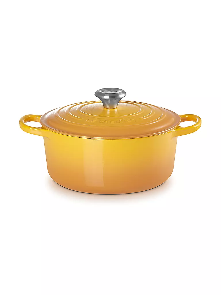 LE CREUSET | Cocotte ronde SIGNATURE 24cm/3,3l Nectar | gelb
