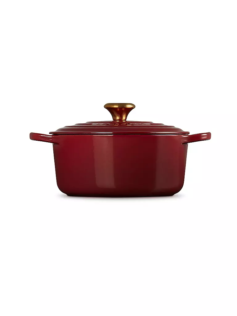 LE CREUSET | Cocotte ronde SIGNATURE 24cm/4,2l Grenat | dunkelrot