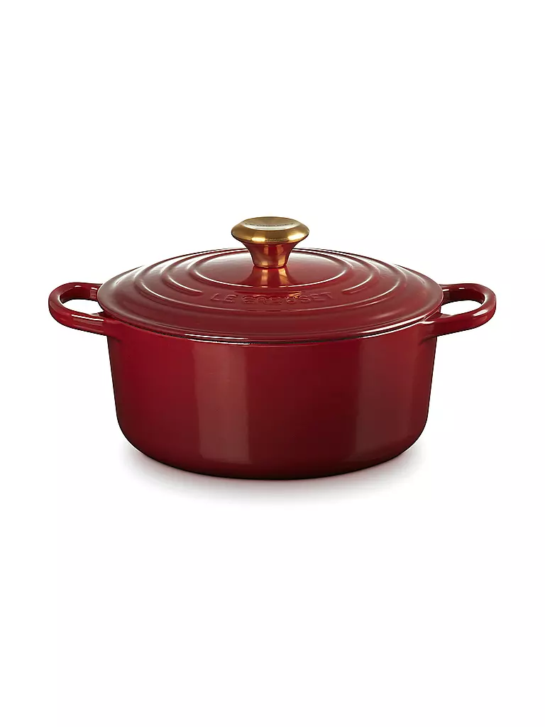 LE CREUSET | Cocotte ronde SIGNATURE 24cm/4,2l Grenat | dunkelrot