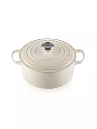 LE CREUSET | Cocotte ronde Signature 24cm/4,2l Sel de Mer | Crème