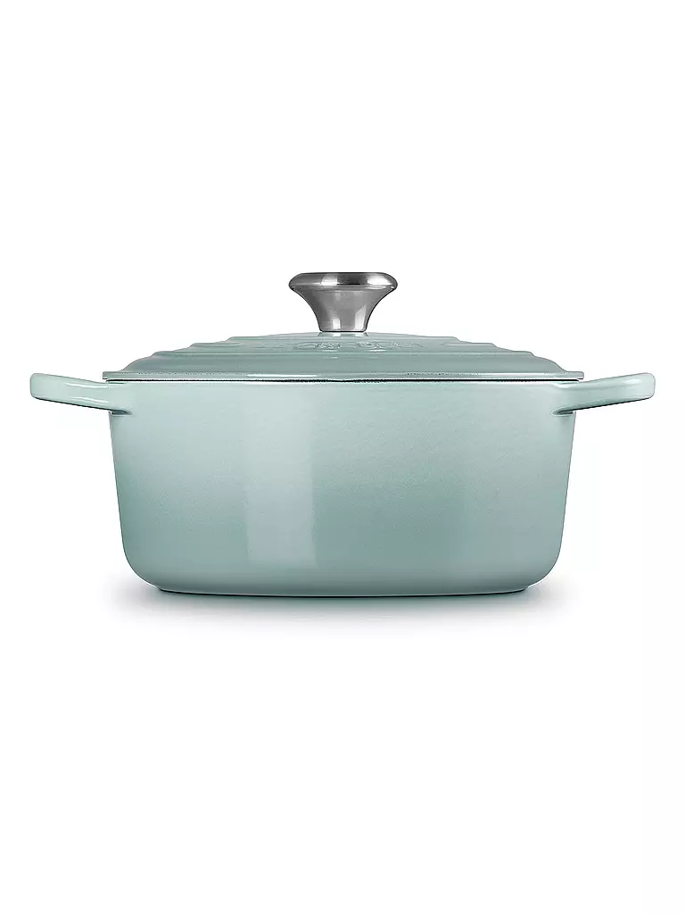 LE CREUSET | Cocotte ronde Signature 24cm/4,2l Sel de Mer | hellgrau