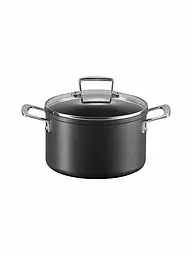 LE CREUSET | Faitout antiadhésif en aluminium avec couvercle 20cm/3,8l Noir | Noir