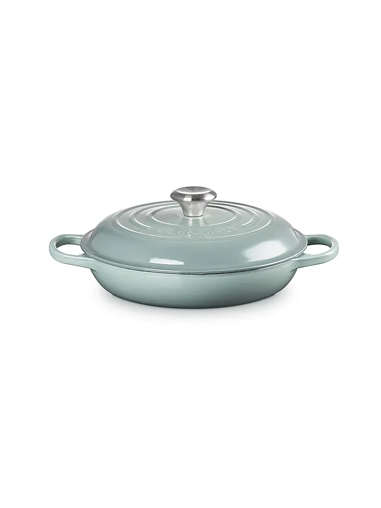 LE CREUSET | Faitout Gourmet SIGNATURE 26cm Sel Marin | Gris clair