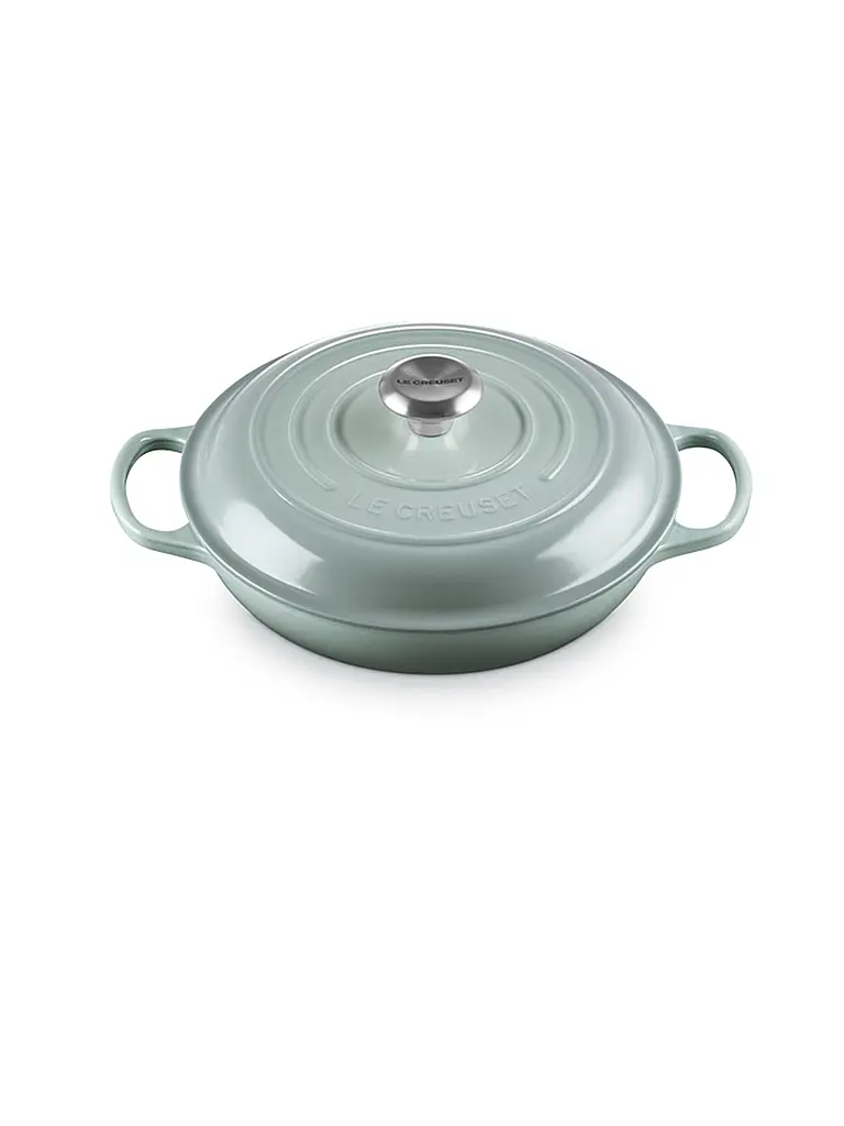 LE CREUSET | Faitout Gourmet SIGNATURE 26cm Sel Marin | Gris clair