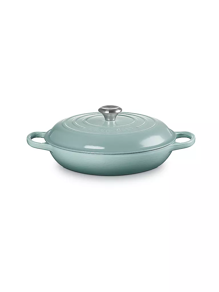 LE CREUSET | Gourmet Profitopf 30cm/3,5l SIGNATURE Sel Marin | hellgrau
