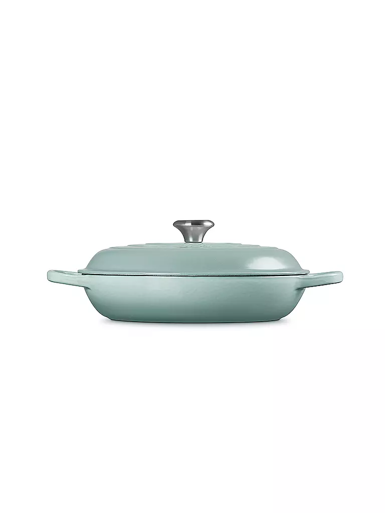 LE CREUSET | Gourmet Profitopf 30cm/3,5l SIGNATURE Sel Marin | hellgrau