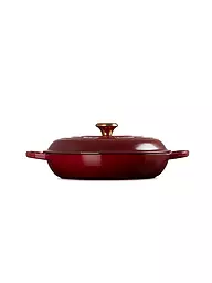 LE CREUSET | Faitout Gourmet SIGNATURE 30cm/3,5l Nectar | Rouge foncé