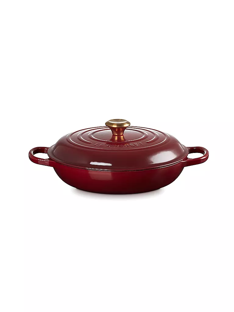 LE CREUSET | Gourmet Profitopf SIGNATURE 30cm/3,2l Grenat | dunkelrot