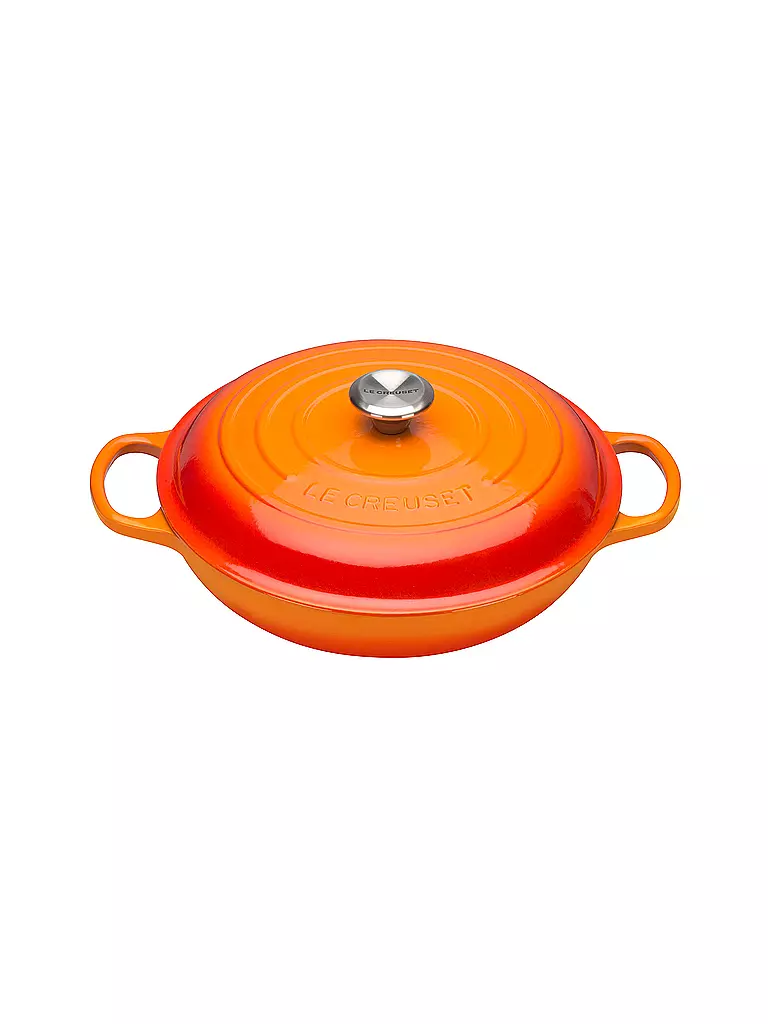 LE CREUSET | Gourmet-Profitopf "Signature" 30cm/3,2l (Rouge Four) | orange