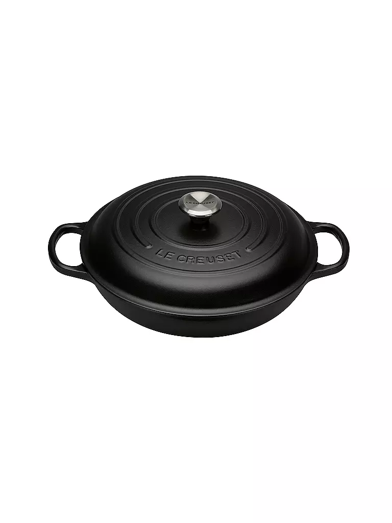 LE CREUSET | Gourmet-Profitopf « Signature » 30 cm/3,5 l (Noir) | schwarz