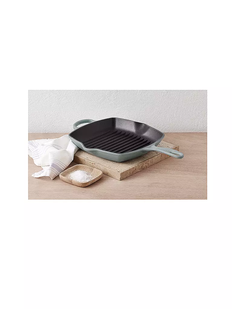 LE CREUSET | Grill carrée SIGNATURE 26x26cm | hellgrau
