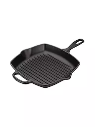LE CREUSET | Grillpfanne quadratisch 26x26cm "Signature" (Schwarz) | Noir