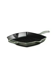 LE CREUSET | Grillpfanne quadratisch 26x26cm "Signature" (Schwarz) | Vert foncé