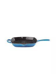 LE CREUSET | Grillpfanne quadratisch 26x26cm "Signature" (Schwarz) | Bleu
