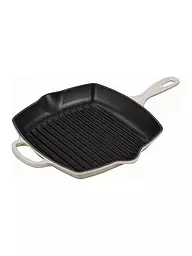 LE CREUSET | Grillpfanne quadratisch 26x26cm "Signature" (Schwarz) | Crème
