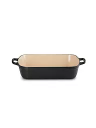 LE CREUSET | Gusseisen-Bratreine eckig 33cm/4,9l SIGNATURE Ofenrot | Noir