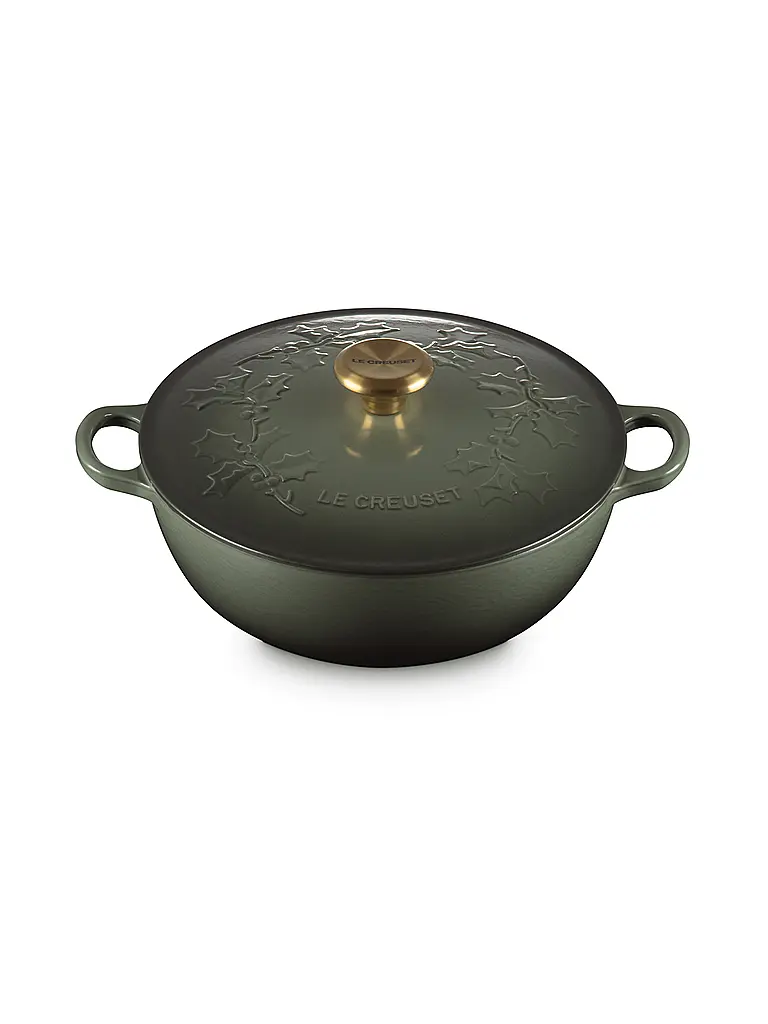 LE CREUSET | Marmite avec couvercle 26cm/4,1l LA MARMITE HOLLY Thyme | Vert foncé