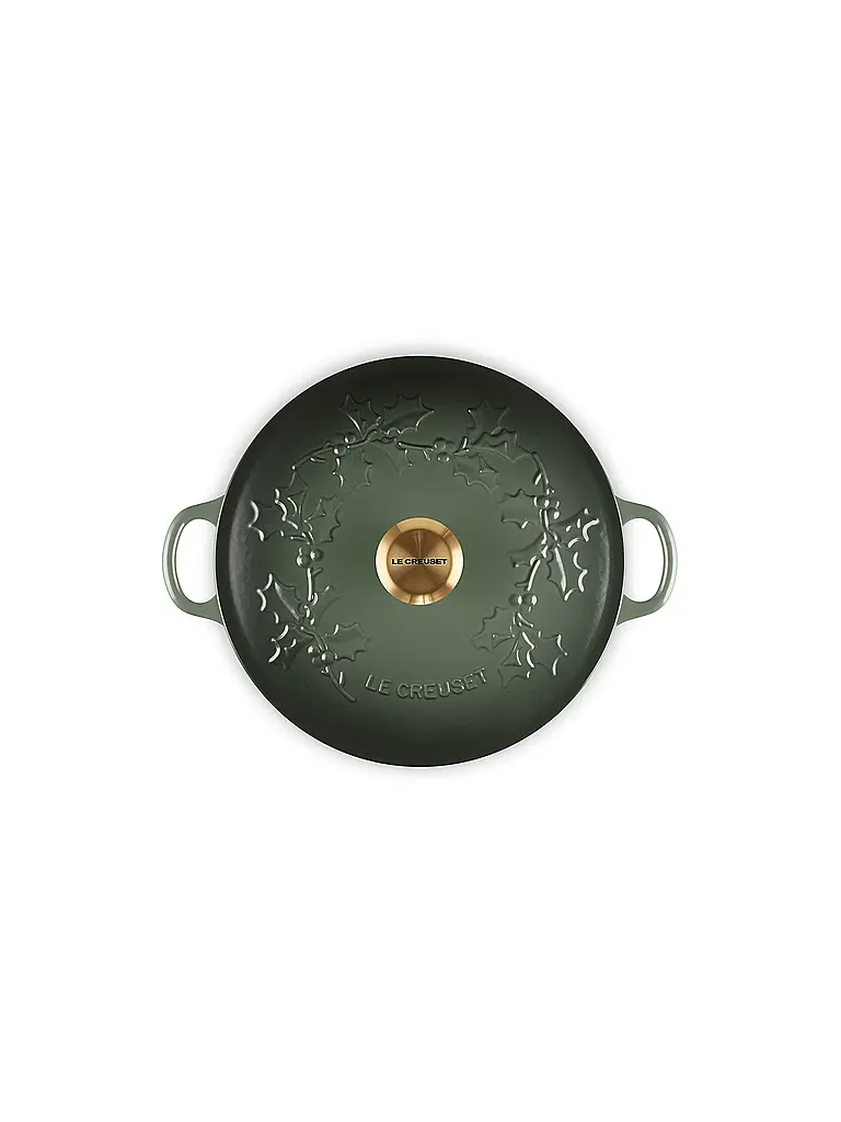 LE CREUSET | Marmite avec couvercle 26cm/4,1l LA MARMITE HOLLY Thyme | Vert foncé