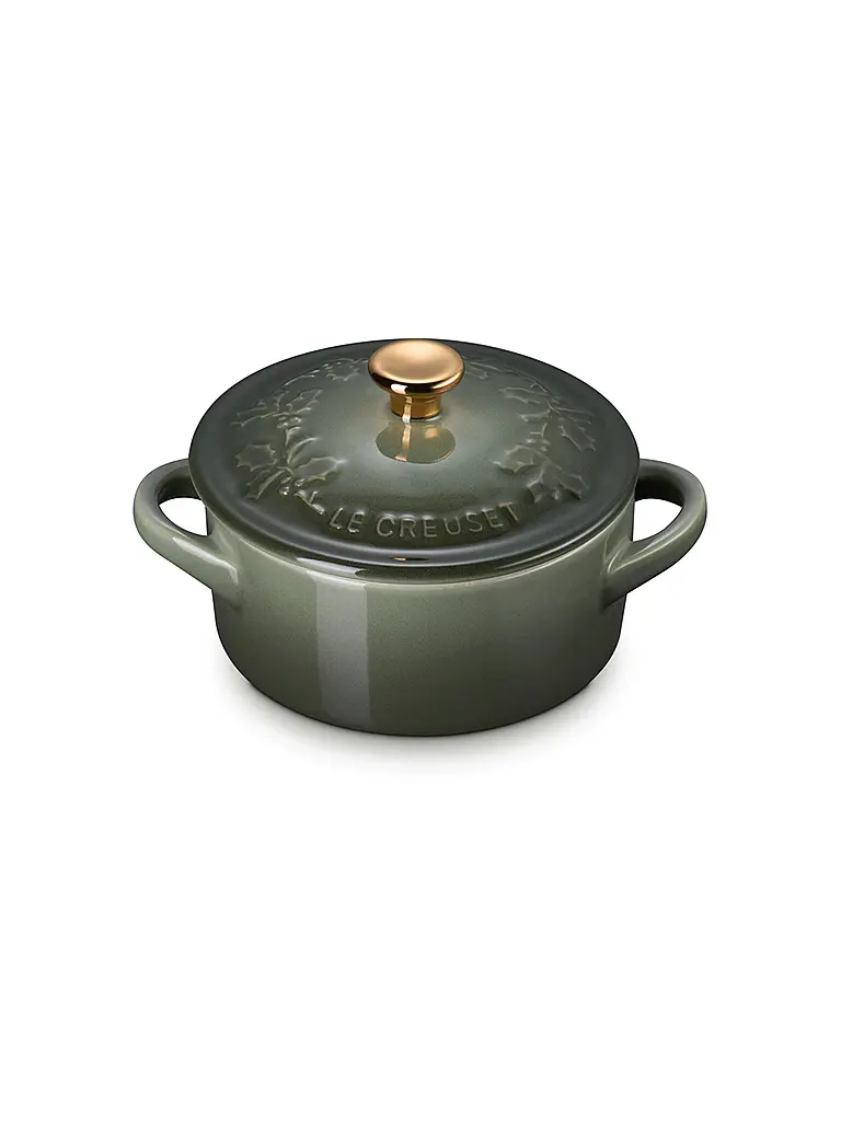 LE CREUSET | Mini cocotte avec couvercle 10cm/0,25l HOLLY Thyme | Vert foncé