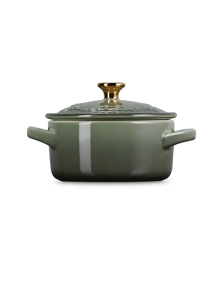 LE CREUSET | Mini cocotte avec couvercle 10cm/0,25l HOLLY Thyme | Vert foncé