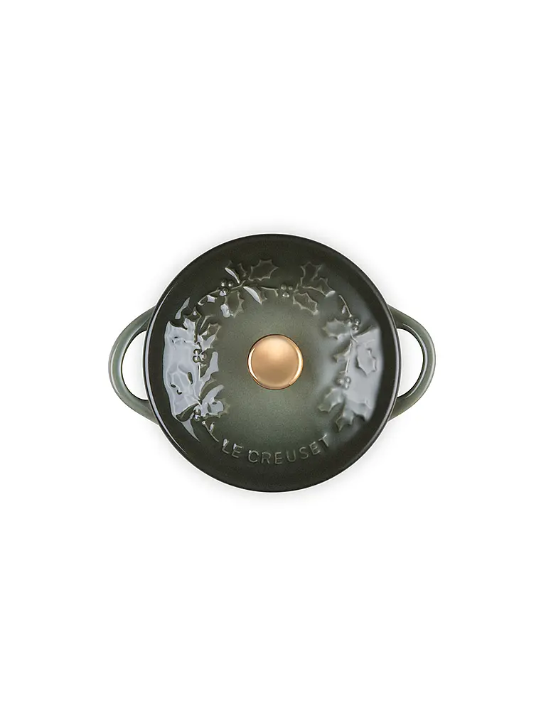 LE CREUSET | Mini cocotte avec couvercle 10cm/0,25l HOLLY Thyme | Vert foncé