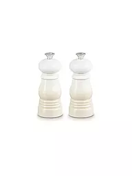 LE CREUSET | Mini set de moulins à sel et poivre 12,5 cm Meringue | Crème