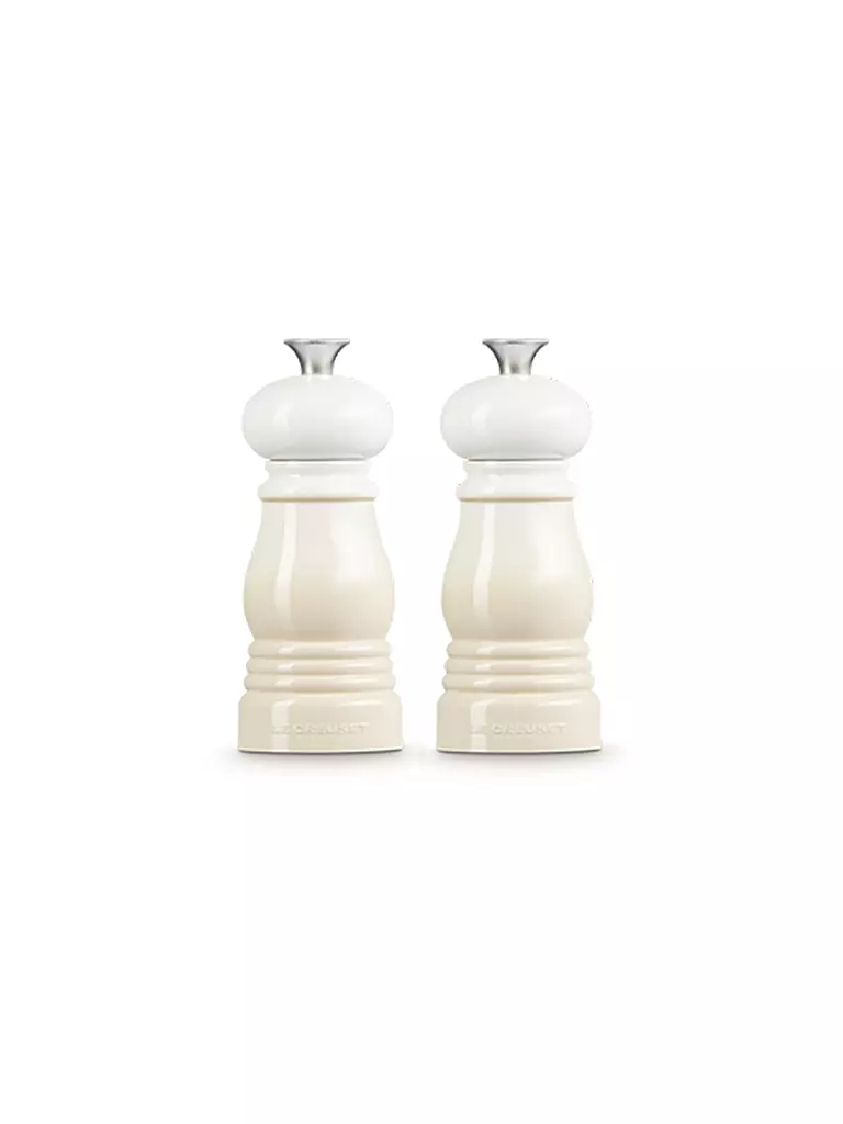 LE CREUSET | Mini set de moulins à sel et poivre 12,5 cm Meringue | creme