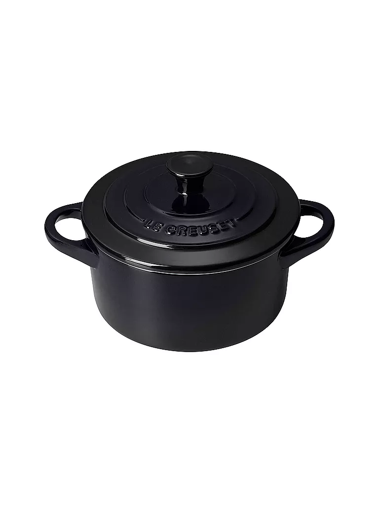 LE CREUSET | Mini-Cocotte "Poterie" 10cm (noir) 0,2L | schwarz