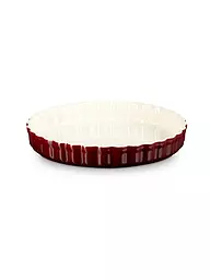 LE CREUSET | Moule à tarte 28cm/2,1l POTERIE Sea Salt | Rouge foncé