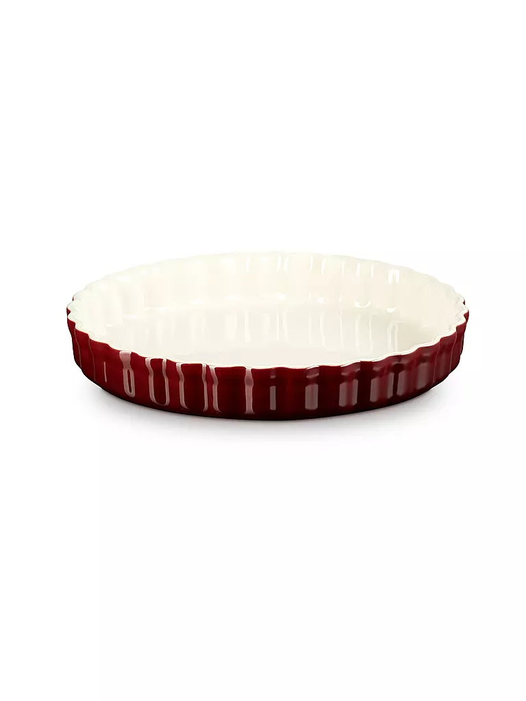 LE CREUSET | Moule à tarte 28cm/2,1l POTERIE Garnet | dunkelrot