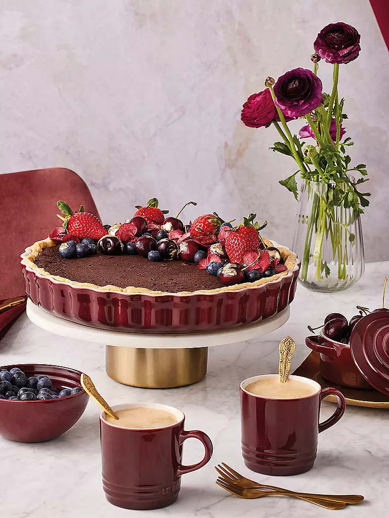 LE CREUSET | Moule à tarte 28cm/2,1l POTERIE Garnet | 