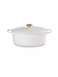 LE CREUSET | Ovaler Bräter aus Gusseisen Signature 31cm 6,3l White | Blanc