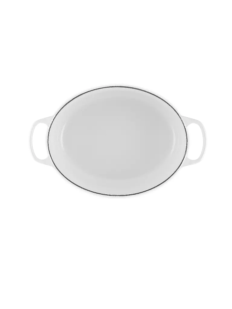 LE CREUSET | Ovaler Bräter aus Gusseisen Signature 31cm 6,3l White | Blanc