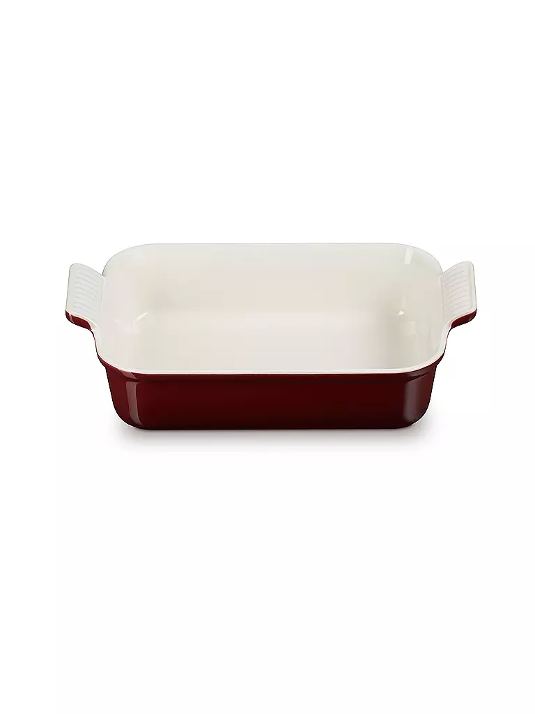 LE CREUSET | Plat à four rectangulaire Tradition en grès 26x19cm/2,4l Grenat | dunkelrot