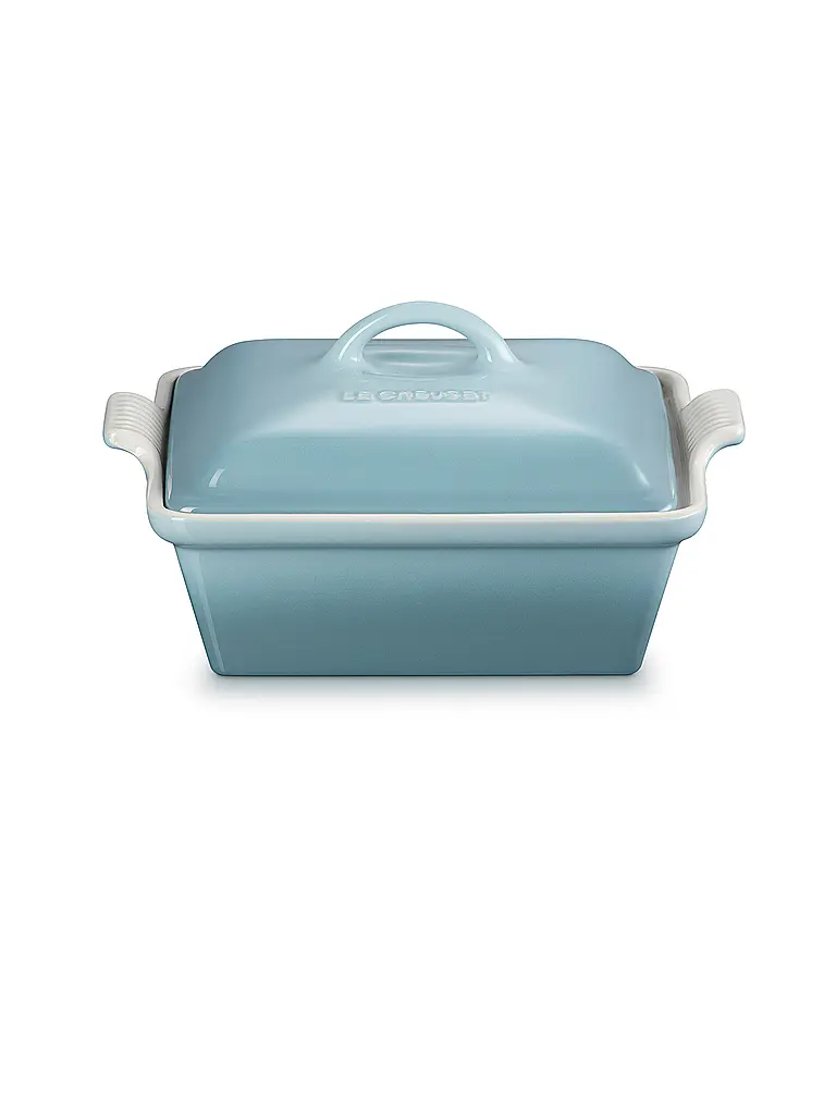 LE CREUSET | Plat à gratin carré avec couvercle 23cm/2,4l TRADITION Sel marin | hellgrau