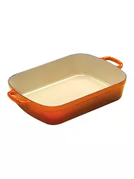 LE CREUSET | Cocotte ronde en fonte 6,6 l (Noir) | Orange