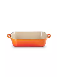 LE CREUSET | Plat à rôtir rectangulaire en fonte 33cm/4,9l SIGNATURE Noir | Orange