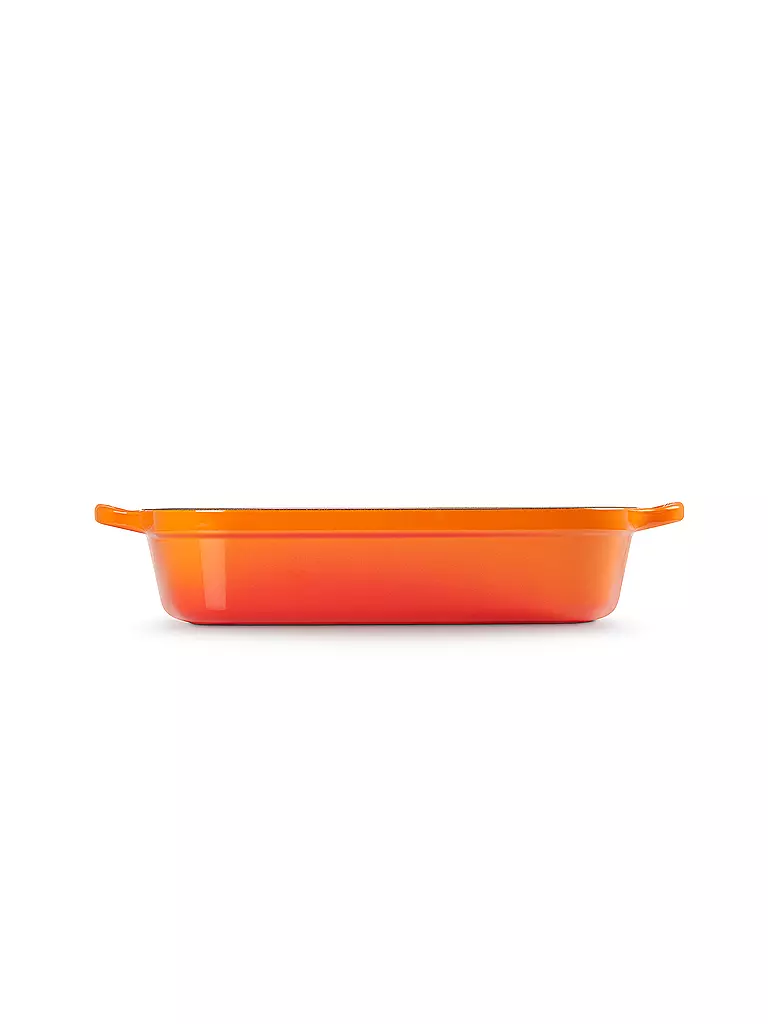LE CREUSET | Plat à rôtir rectangulaire en fonte 33cm/4,9l SIGNATURE Rouge Four | Orange